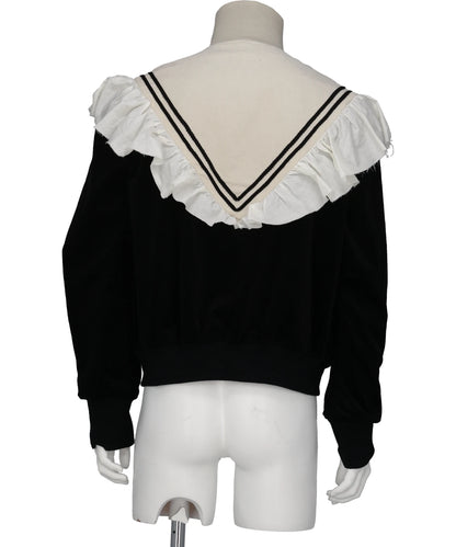 FRILL CORDUROY TRACK JACKET