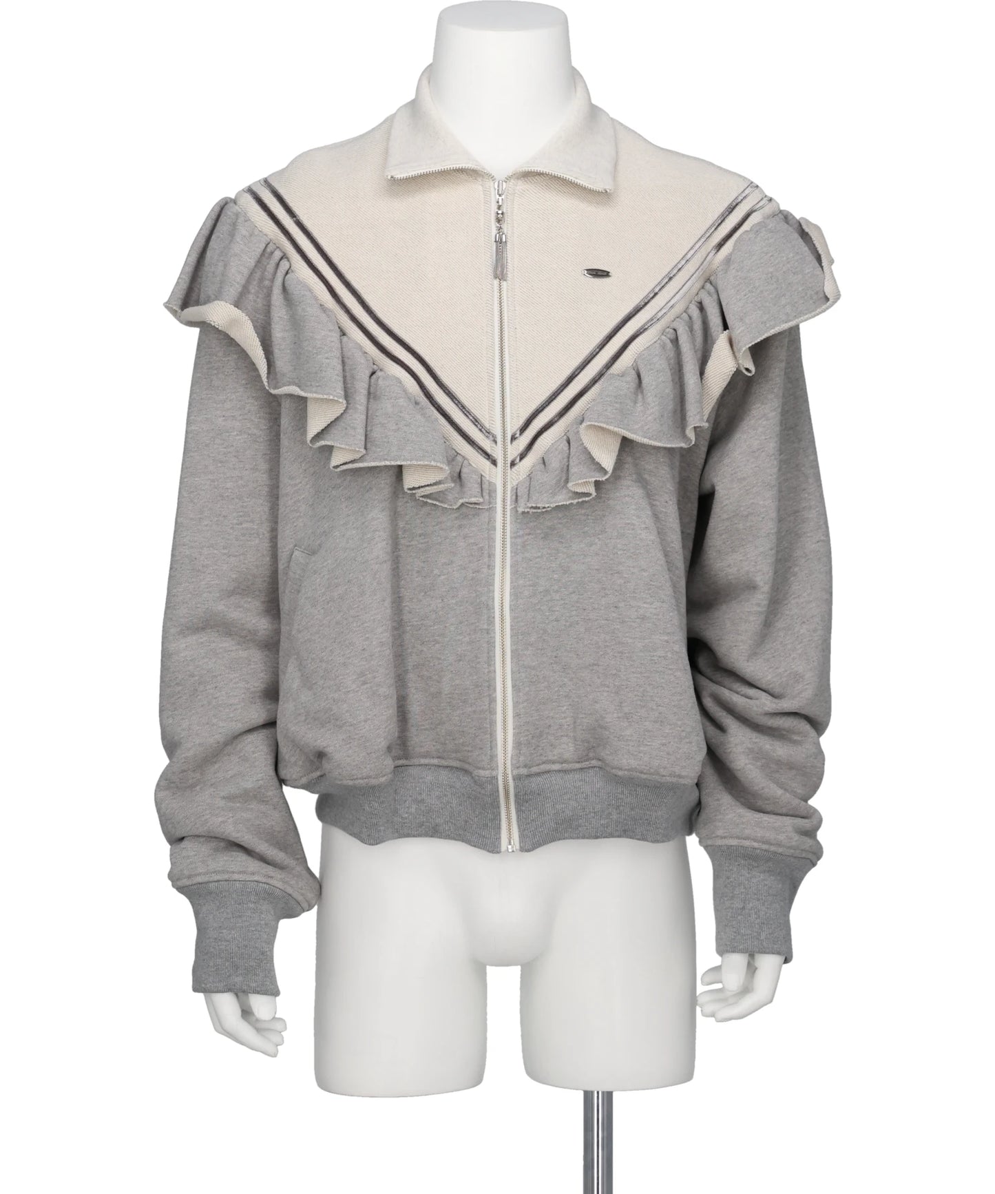 tanakadaisuke FRILL JERSEY TRACK JACKET