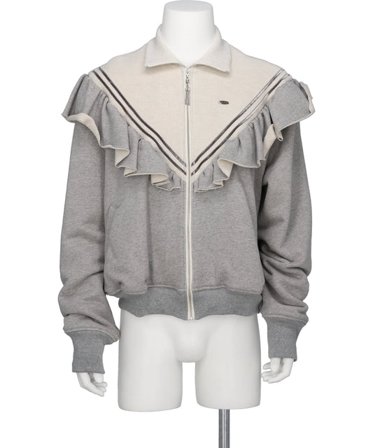 tanakadaisuke FRILL JERSEY TRACK JACKET