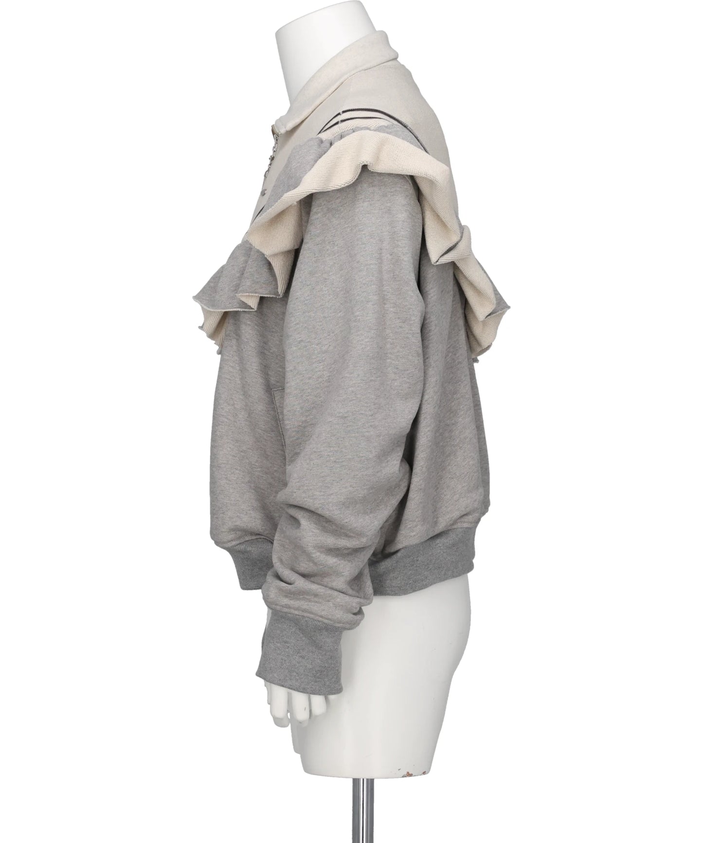 FRILL JERSEY TRACK JACKET