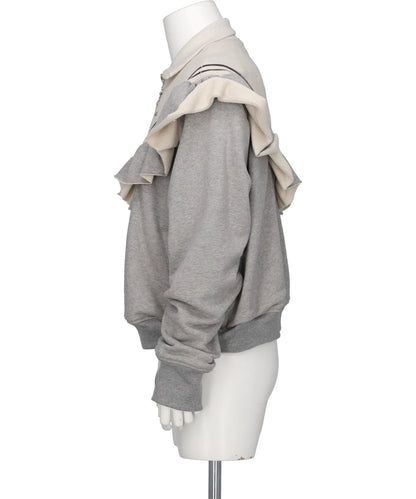 FRILL JERSEY TRACK JACKET