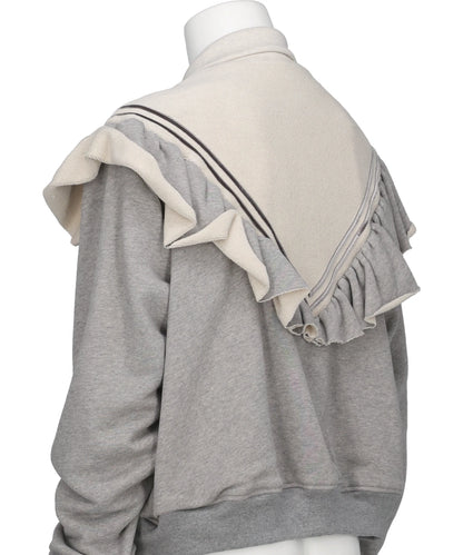 FRILL JERSEY TRACK JACKET