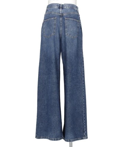 WASHED DENIM SUPER WIDE PANTS(LONG LENGTH)