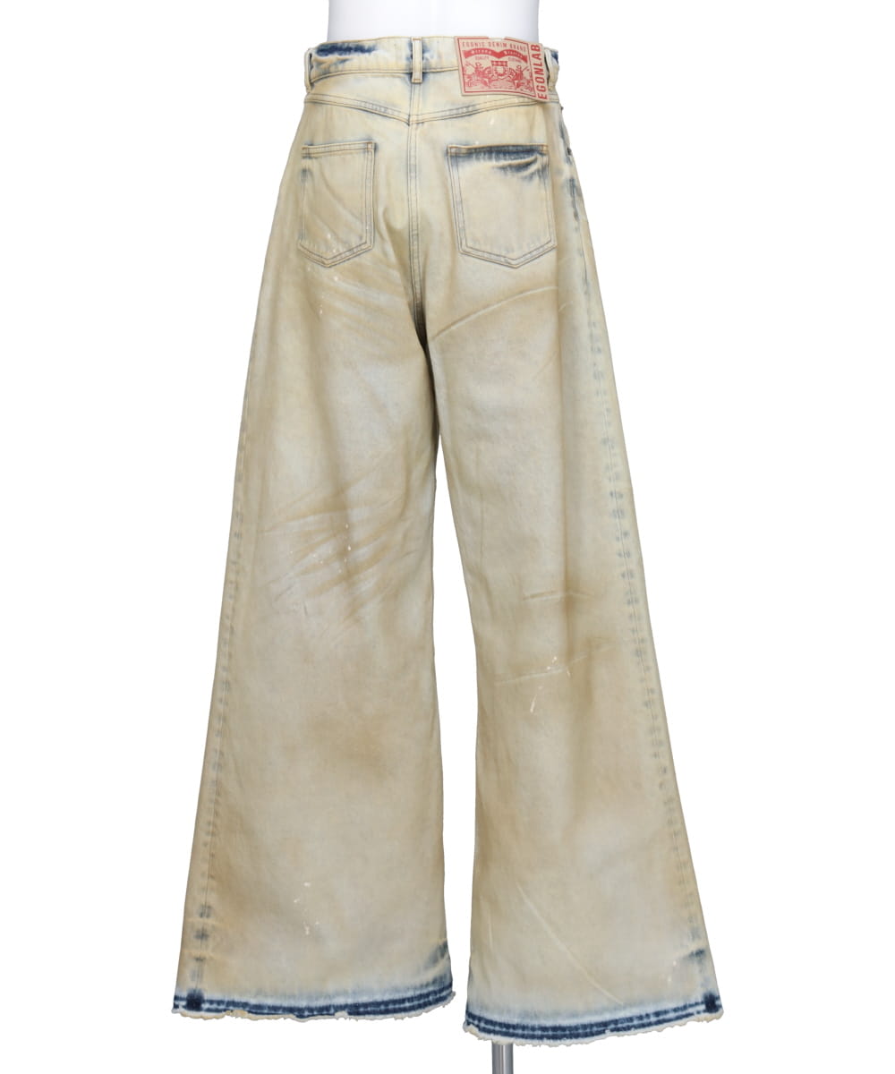 BAGGY DENIM PANT - YELLOW DIRTY DENIM – MIDWEST ONLINE STORE