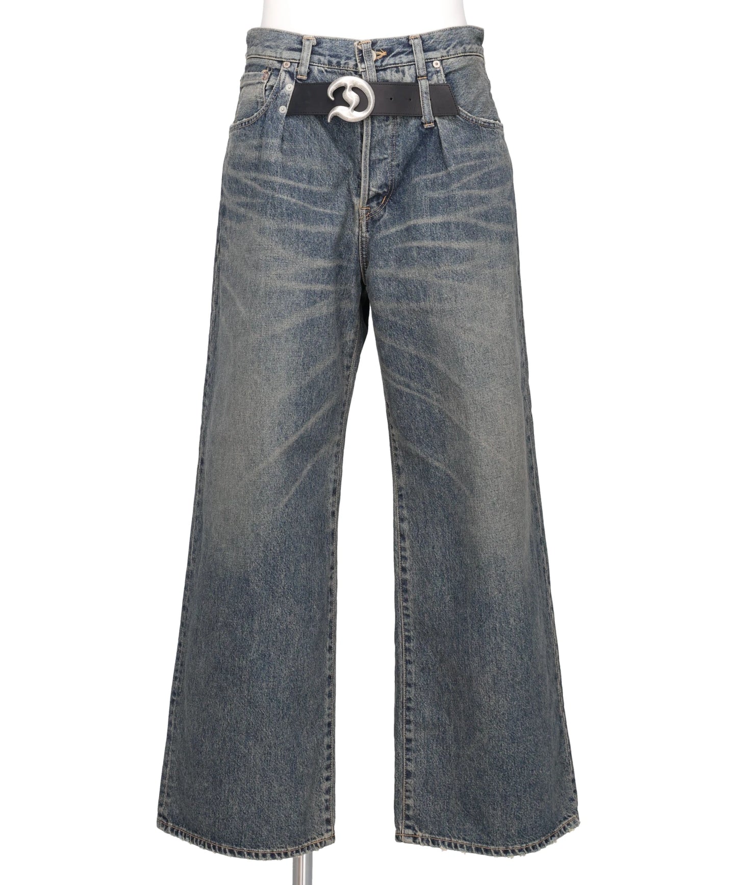 DAIRIKU(ダイリク) "D"BUCKLE SUPER WIDE DENIM PANTS