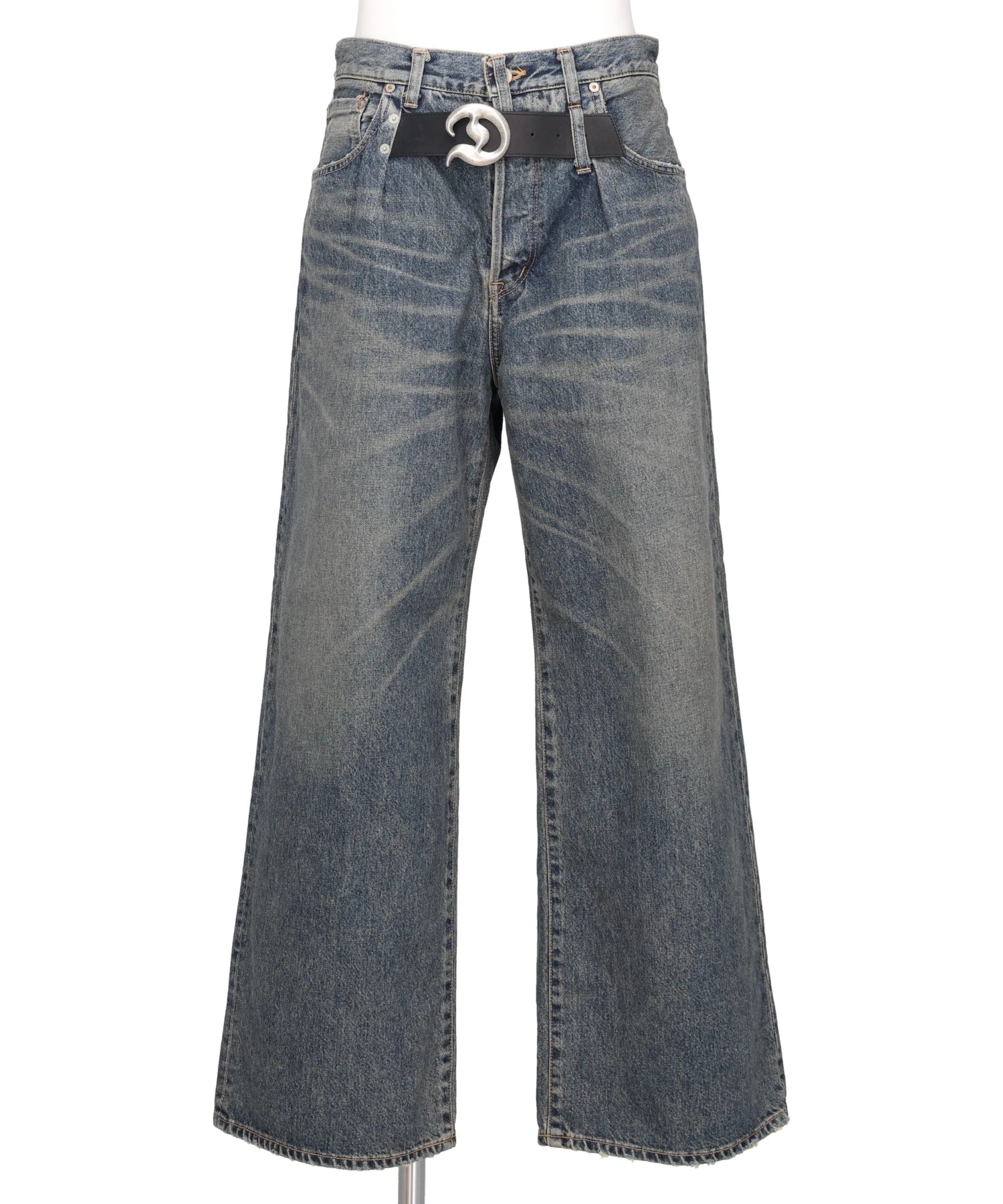 DAIRIKU(ダイリク) "D"BUCKLE SUPER WIDE DENIM PANTS