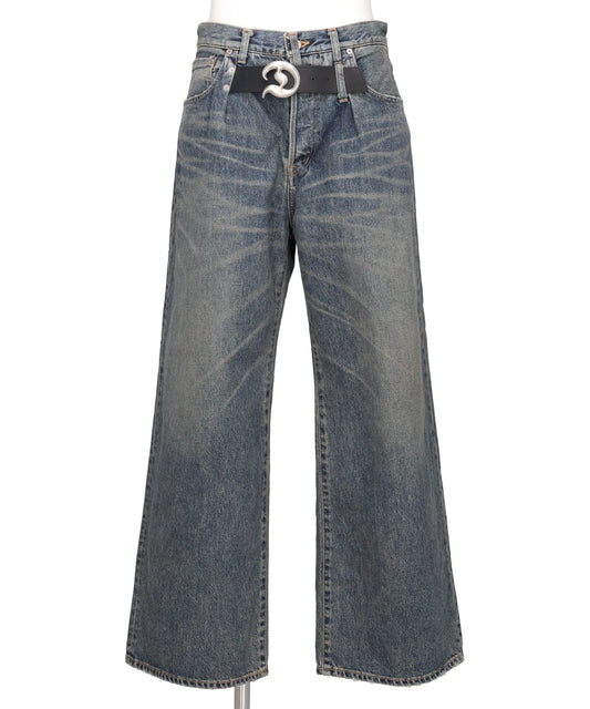 DAIRIKU(ダイリク) "D"BUCKLE SUPER WIDE DENIM PANTS