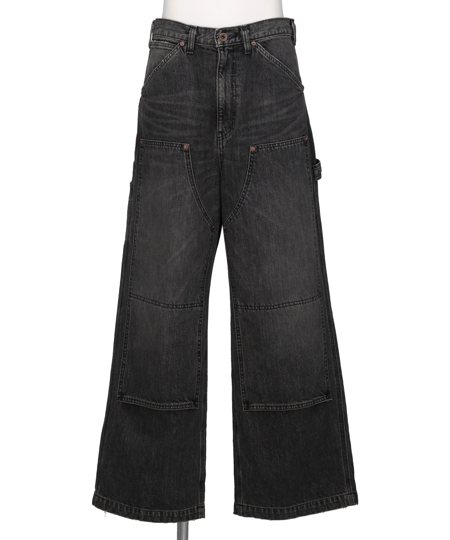 DAIRIKU(ダイリク) VINTAGE WASHED PAINTER DENIM WIDE PANTS
