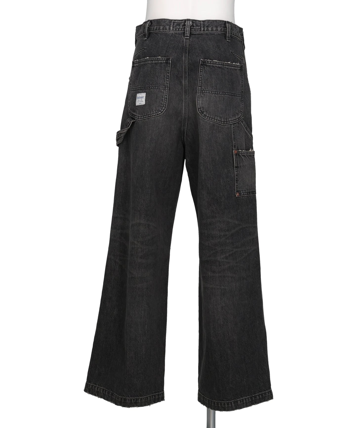 VINTAGE WASHED PAINTER DENIM WIDE PANTS