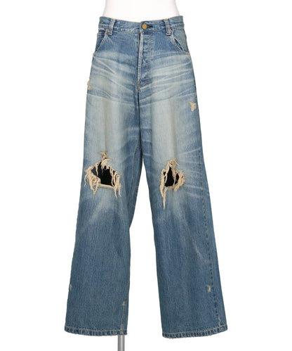 DENIM WIDE PANTS