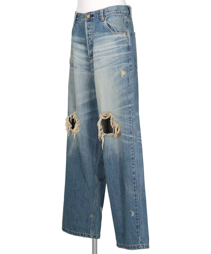 DENIM WIDE PANTS