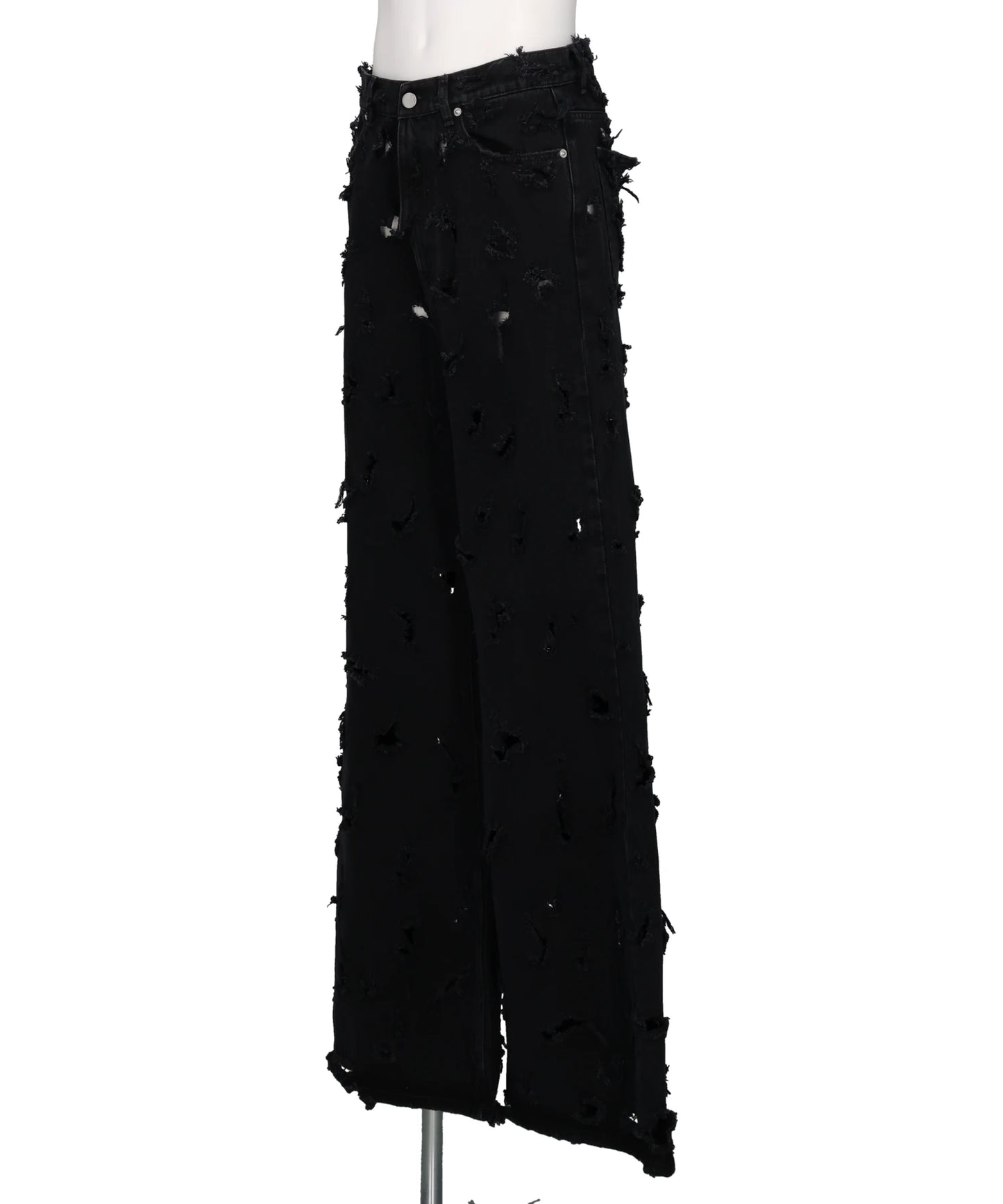 UNISEX DESTROYED JEANS WOVEN