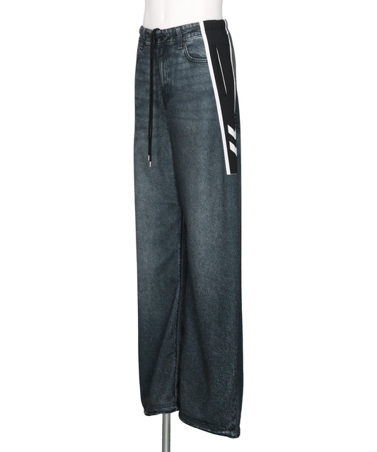TRANSCRIPTION DENIM SWEAT TROUSER