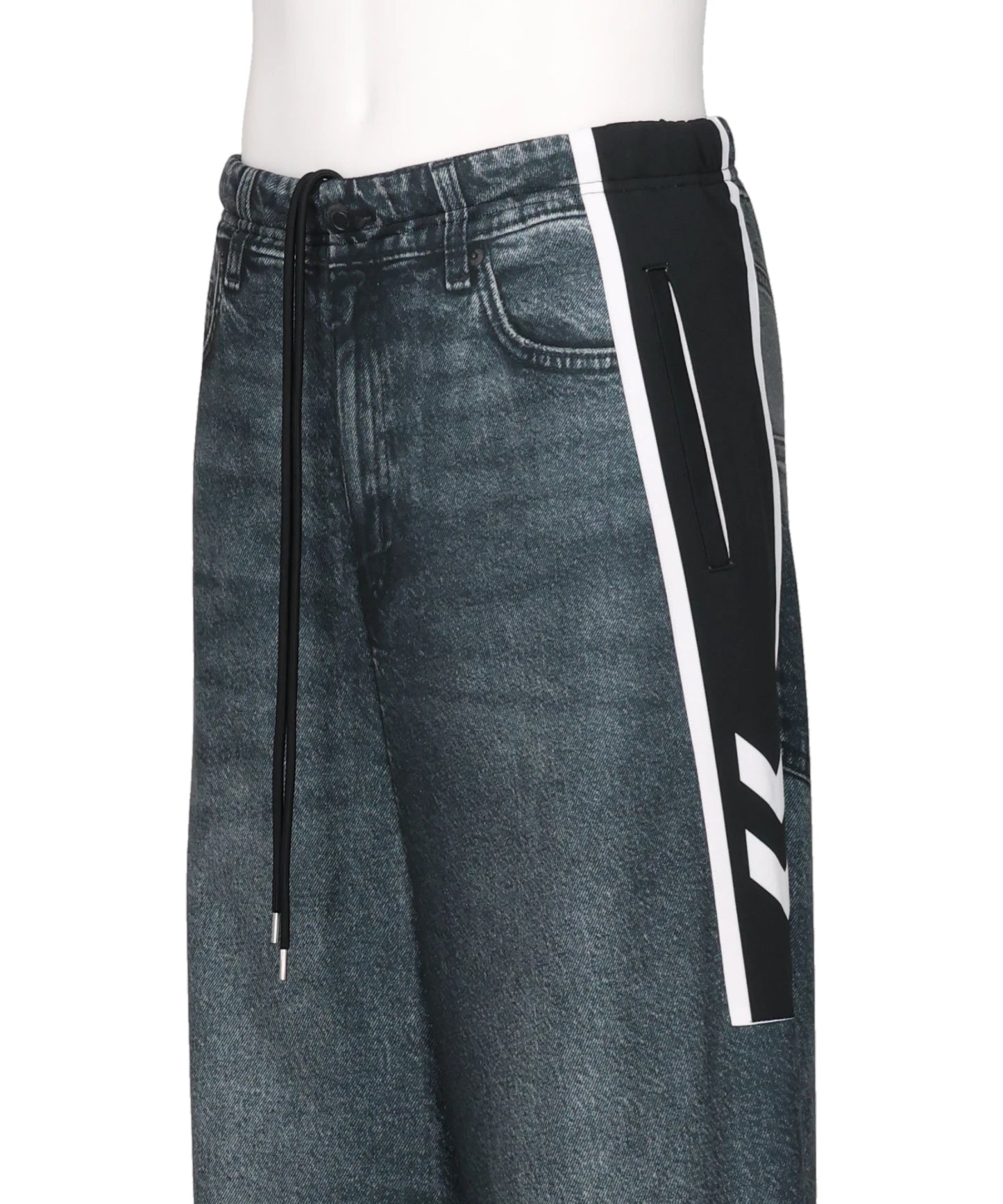 TRANSCRIPTION DENIM SWEAT TROUSER