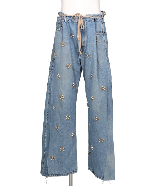 DISCOVERED(ディスカバード) NEWSED / FLOWER RAMPONI DENIM PANTS