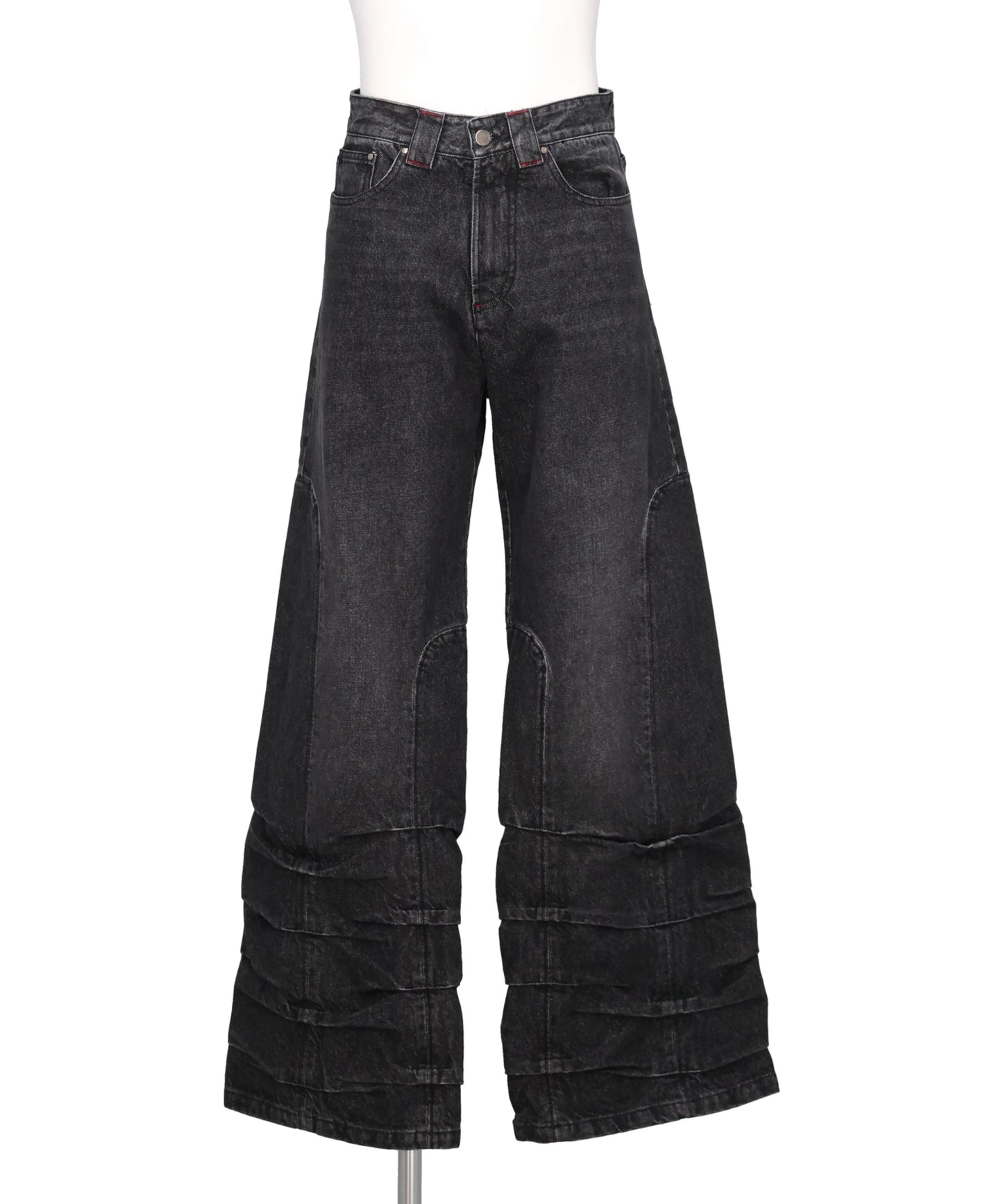 AVAVAV(アヴァヴァヴ)SMOCK WIDE FIT JEANS BLACK STONEWASH