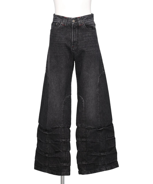 AVAVAV(アヴァヴァヴ)SMOCK WIDE FIT JEANS BLACK STONEWASH