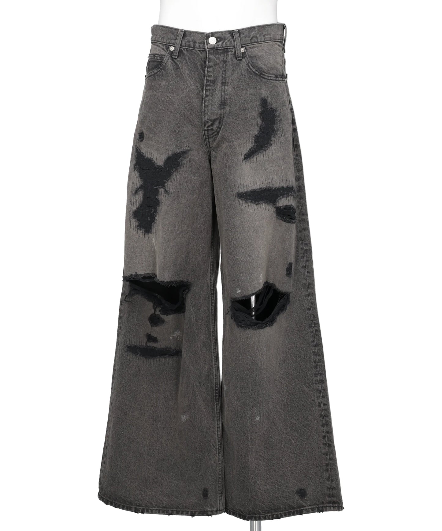Maison MIHARA YASUHIRO(メゾンミハラヤスヒロ) 2026SS MB BAGGY JEANS ANGEL DAMAGE B26U6PL003