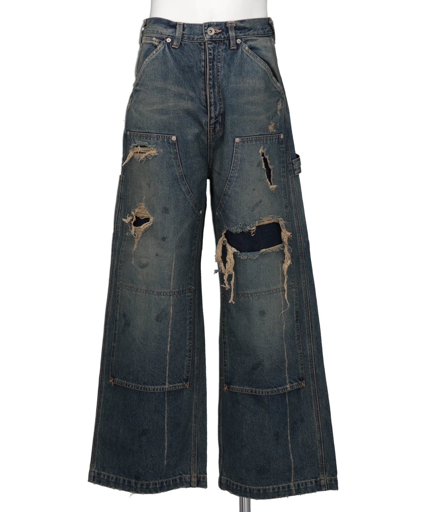 DAIRIKU(ダイリク) 2026SS "80YEAR" ダメージペインターデニムパンツ　26SS-D11