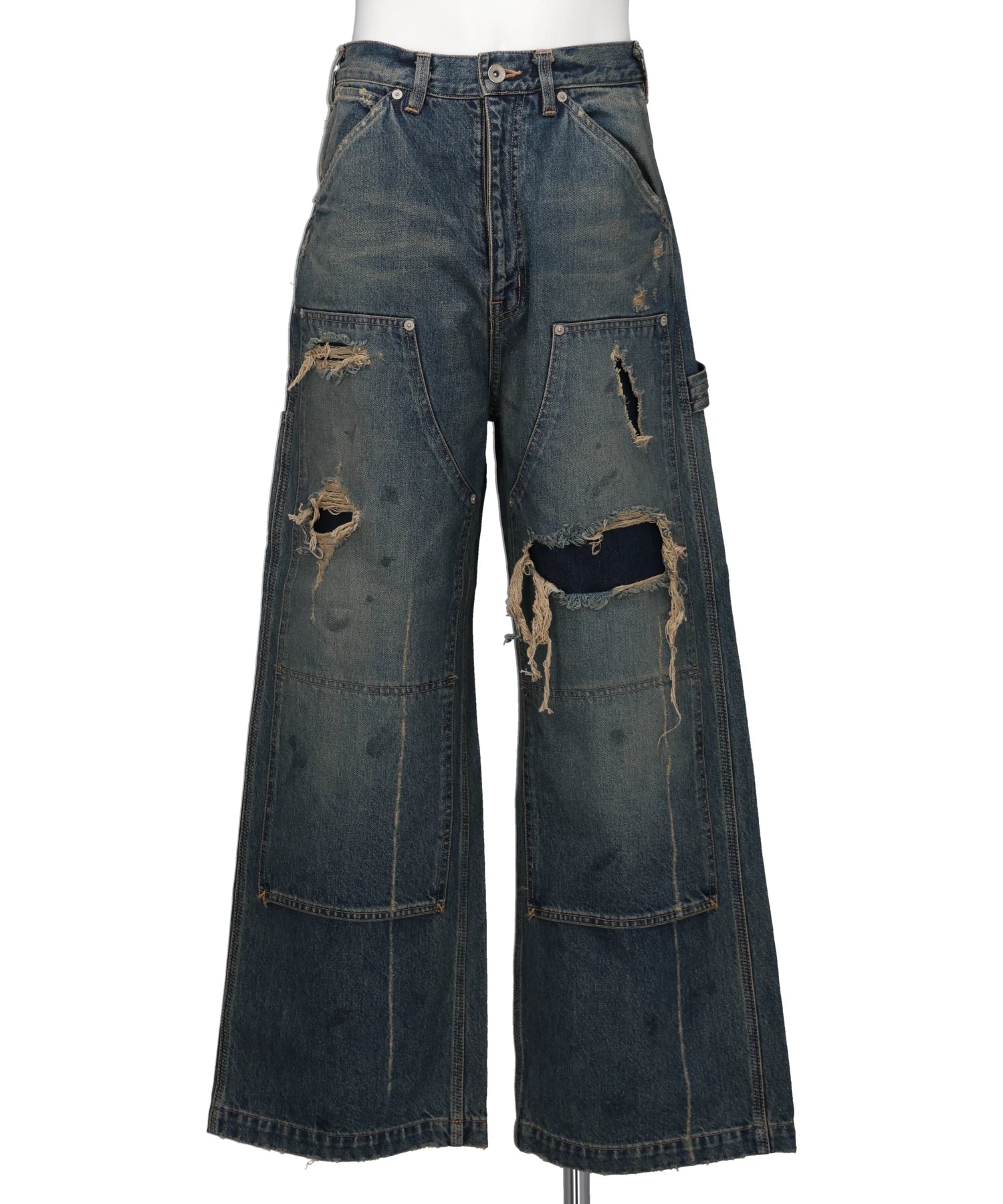 DAIRIKU(ダイリク) 2026SS "80YEAR" ダメージペインターデニムパンツ　26SS-D11