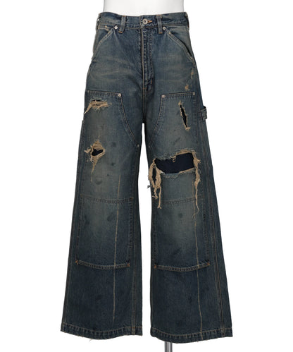 DAIRIKU(ダイリク) 2026SS "80YEAR" ダメージペインターデニムパンツ　26SS-D11