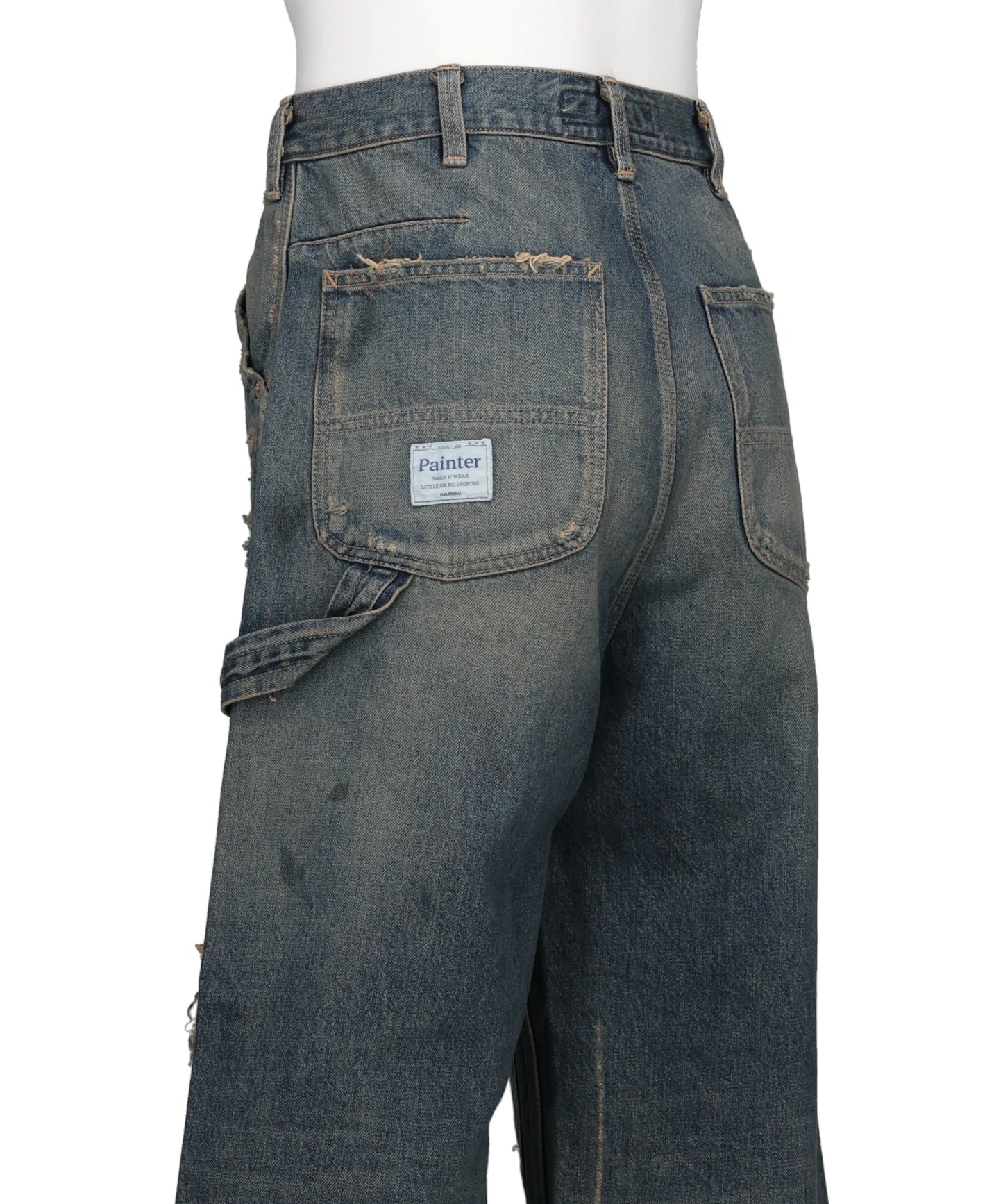 "80YEAR" DAMAGE PAINTER DENIM PANTS