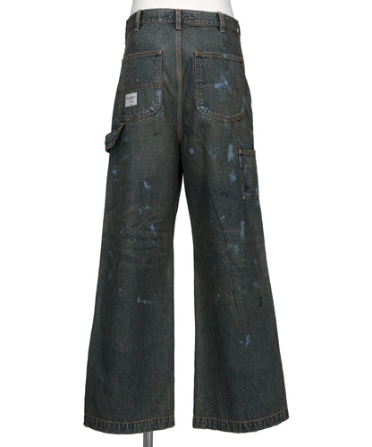 "PAINT" PAINTER DENIM PANTS