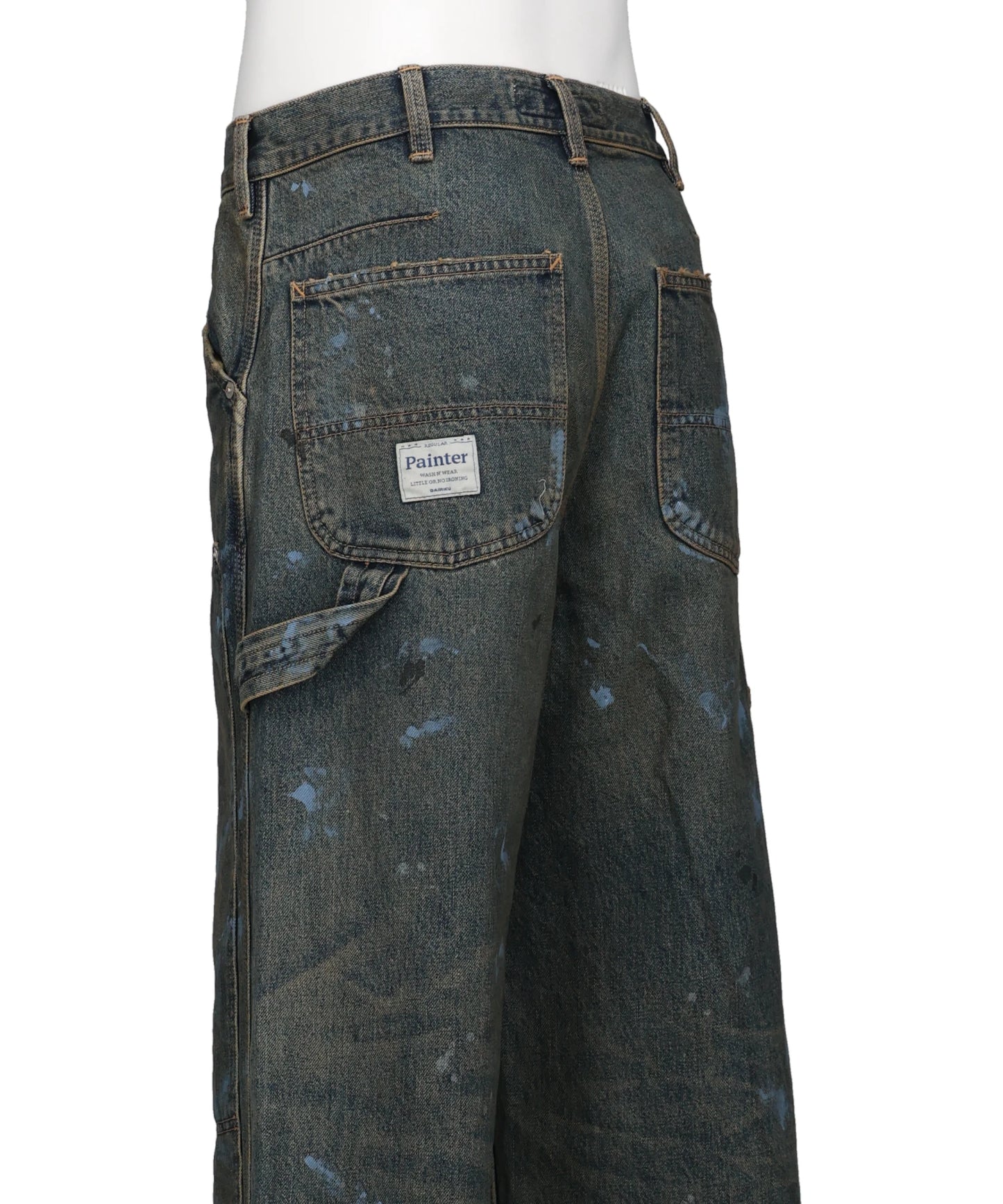 "PAINT" PAINTER DENIM PANTS