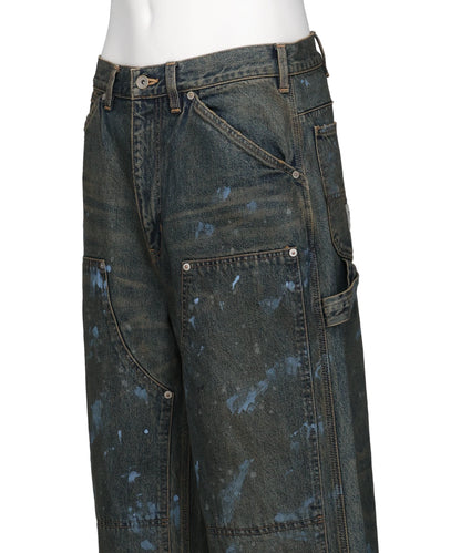 "PAINT" PAINTER DENIM PANTS