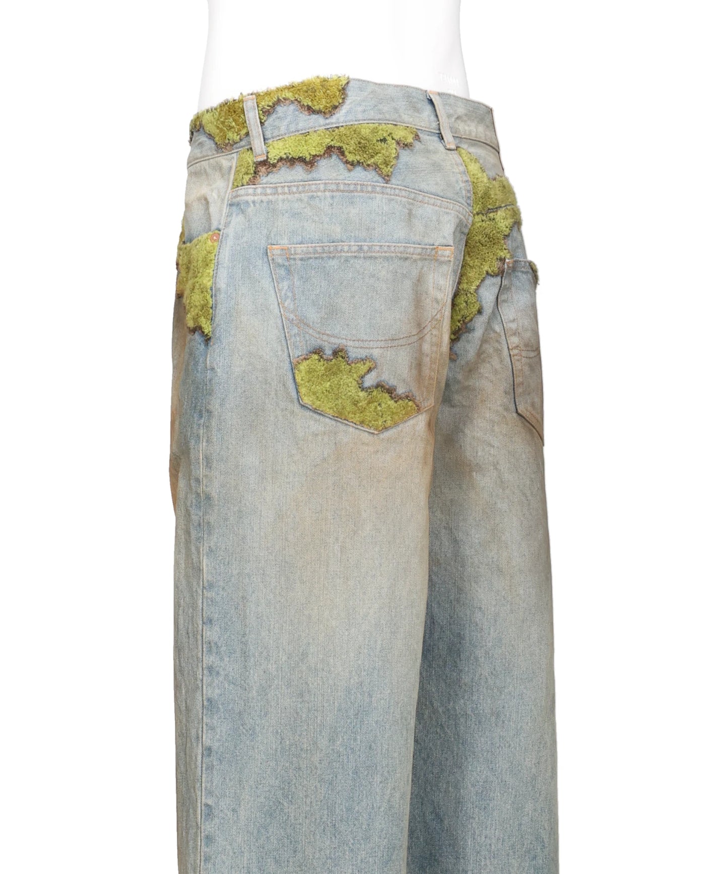 MOSS-GROWN WOOD DENIM PANTS