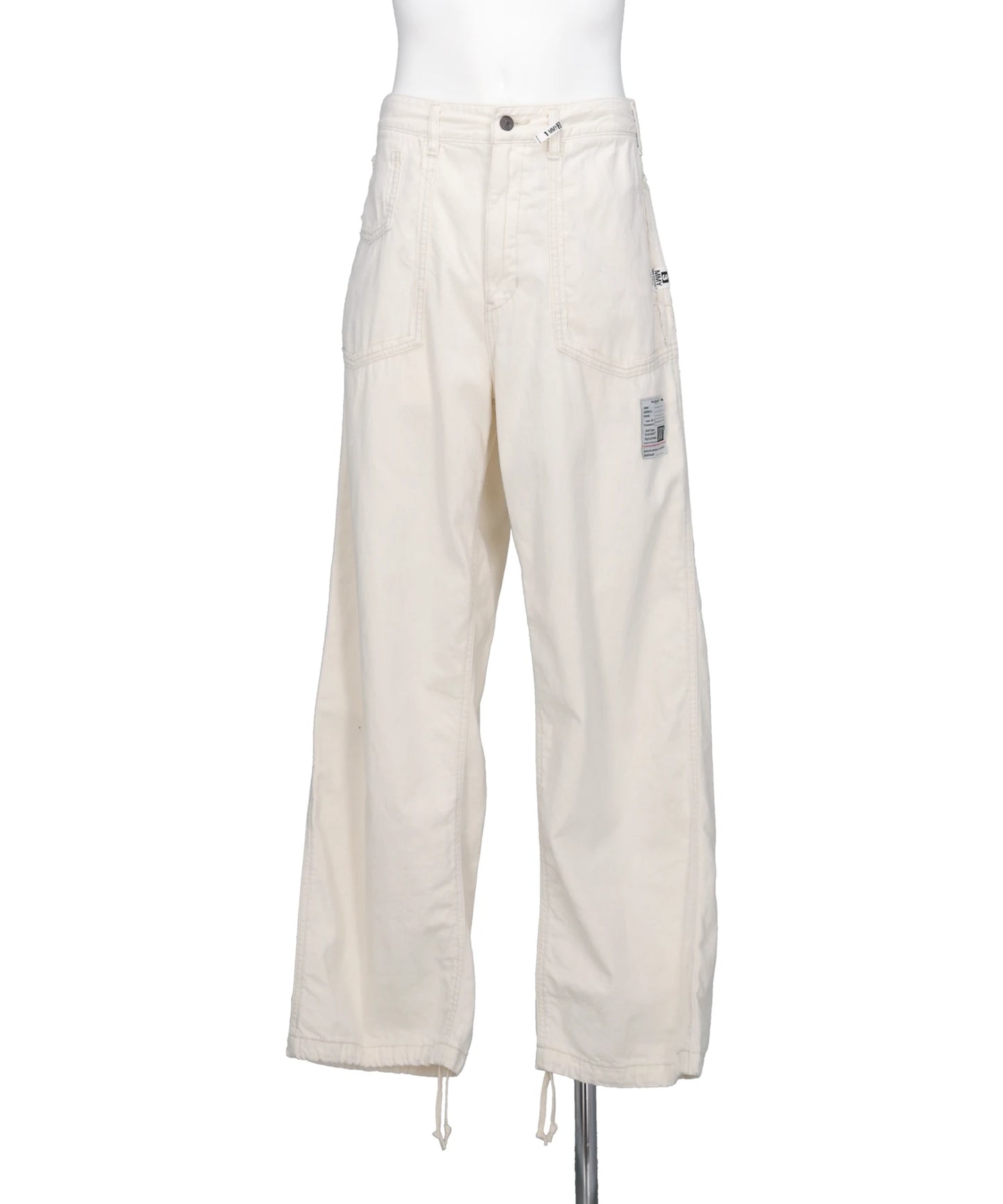 Maison MIHARA YASUHIRO(メゾンミハラヤスヒロ) 2026SS CUT OFF DENIM PANTS K16PT321