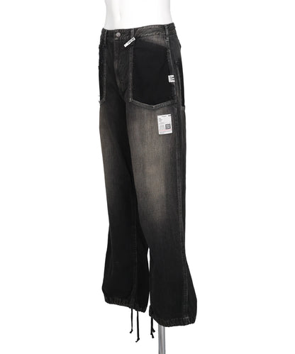 CUT OFF DENIM PANTS