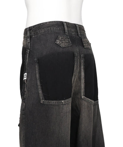 CUT OFF DENIM PANTS