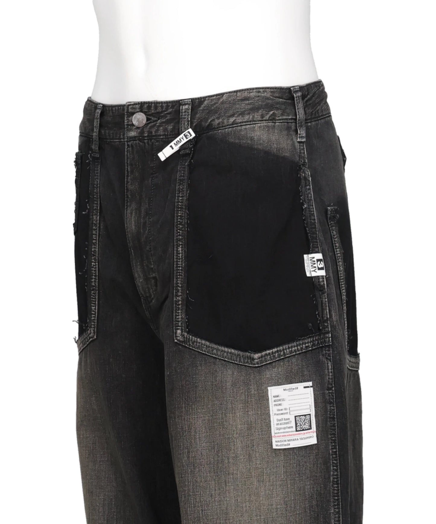 CUT OFF DENIM PANTS