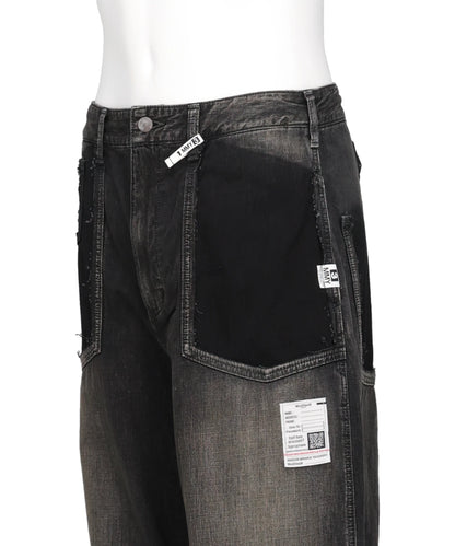 CUT OFF DENIM PANTS