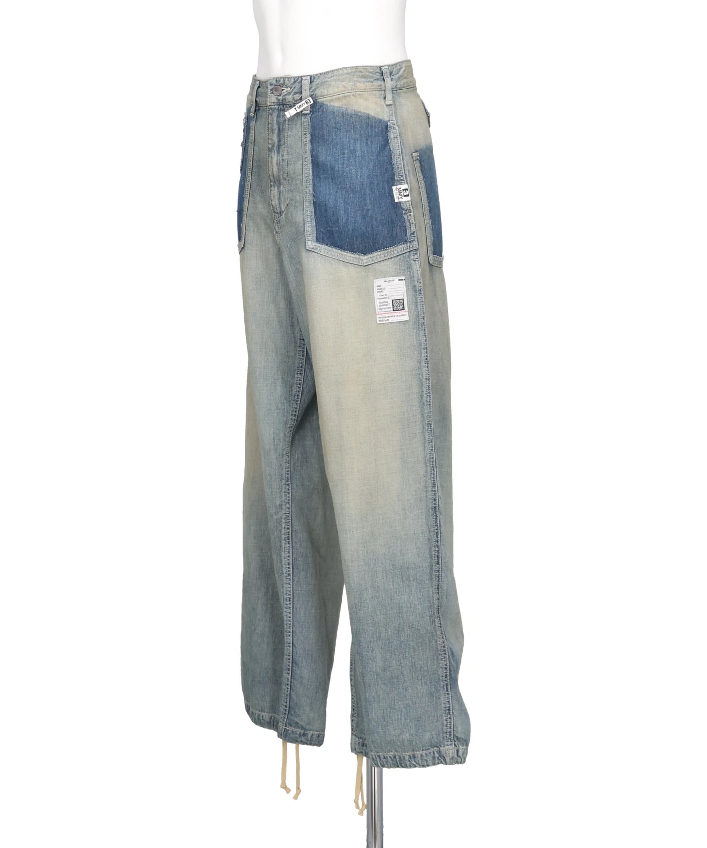 CUT OFF DENIM PANTS