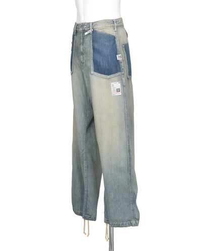 CUT OFF DENIM PANTS