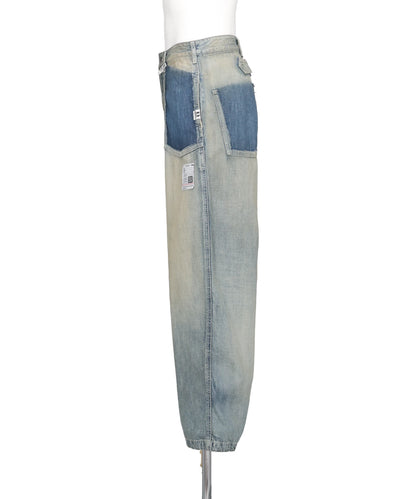 CUT OFF DENIM PANTS