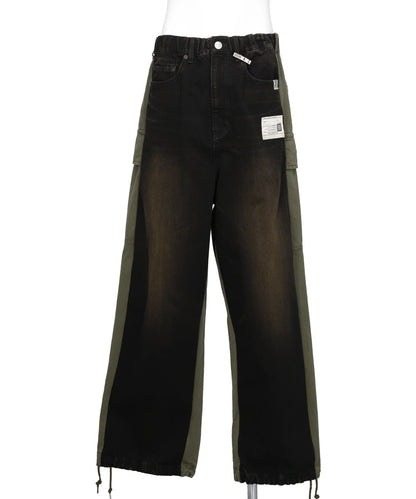 Maison MIHARA YASUHIRO(メゾンミハラヤスヒロ) 2026SS COMBINED DENIM×CARGO PANTS A16PT022
