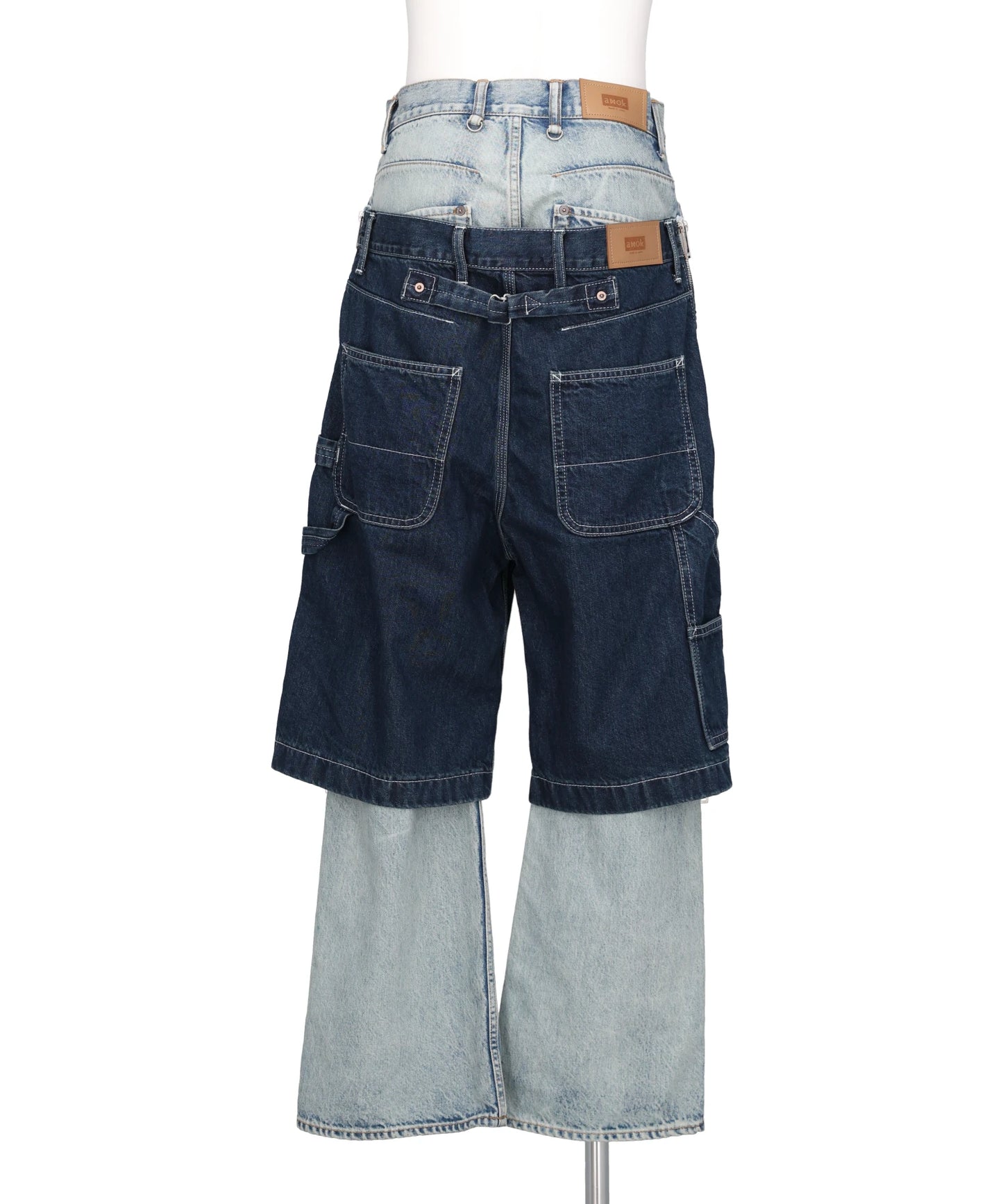 TOW-IN-ONE DENIM PANTS