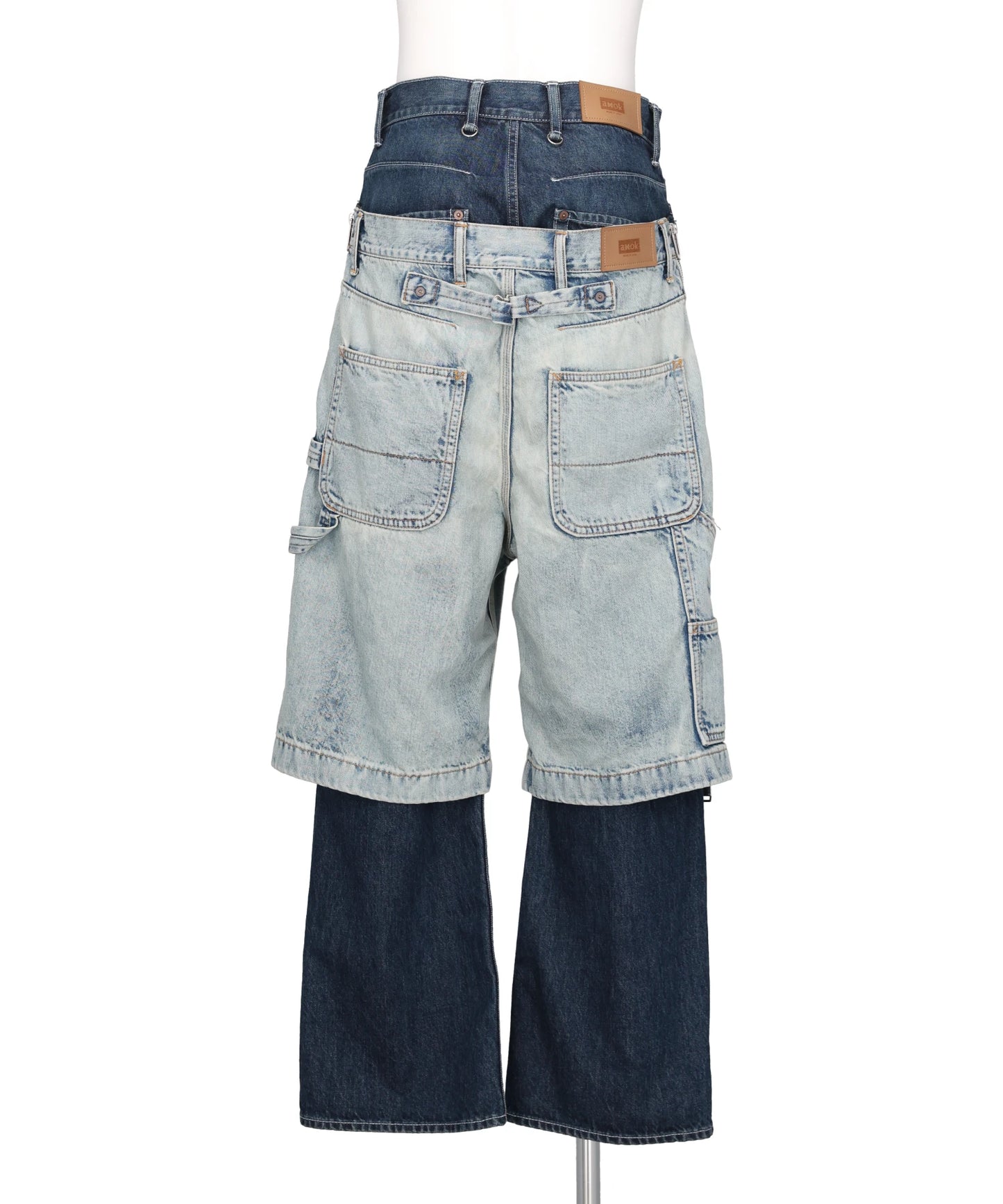 TOW-IN-ONE DENIM PANTS
