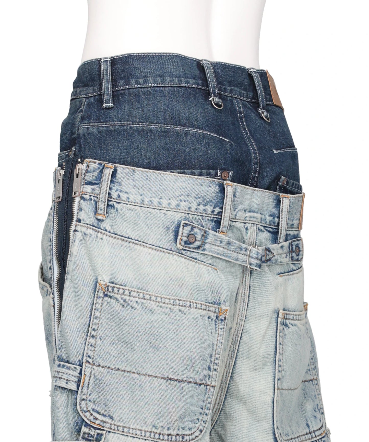 TOW-IN-ONE DENIM PANTS
