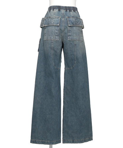 CREATCH WIDE CARGO DRAWSTRING - WASHED INDIGO