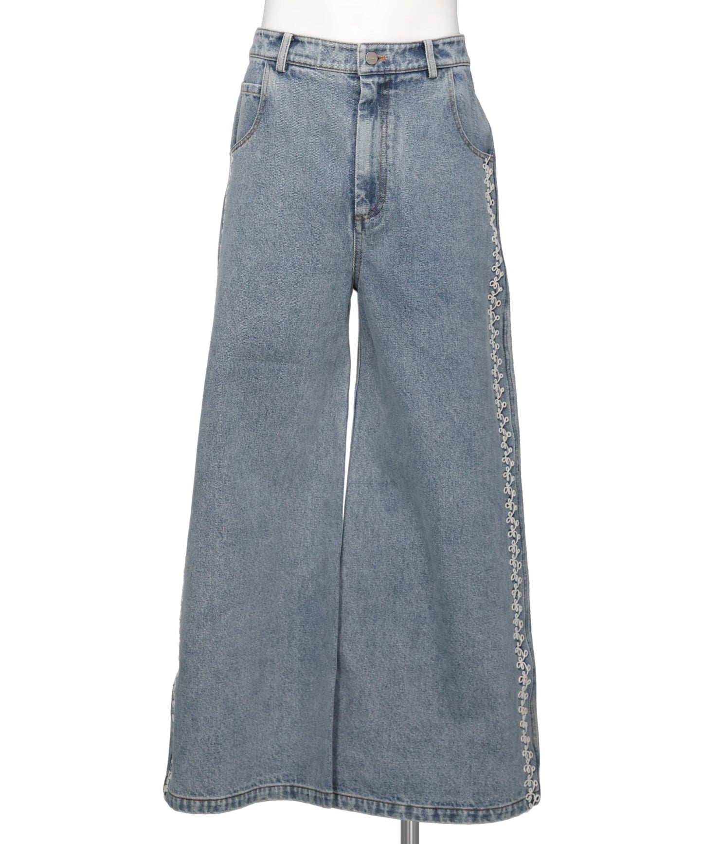 FRENCH CORDED DENIM TROUSERS
