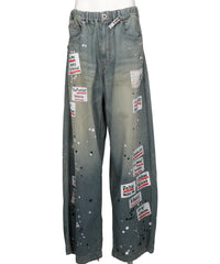Maison MIHARA YASUHIRO(メゾンミハラヤスヒロ) DENIM STICKER PANTS