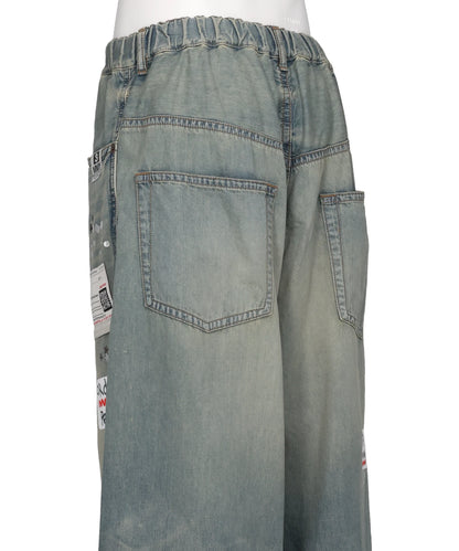 DENIM STICKER PANTS