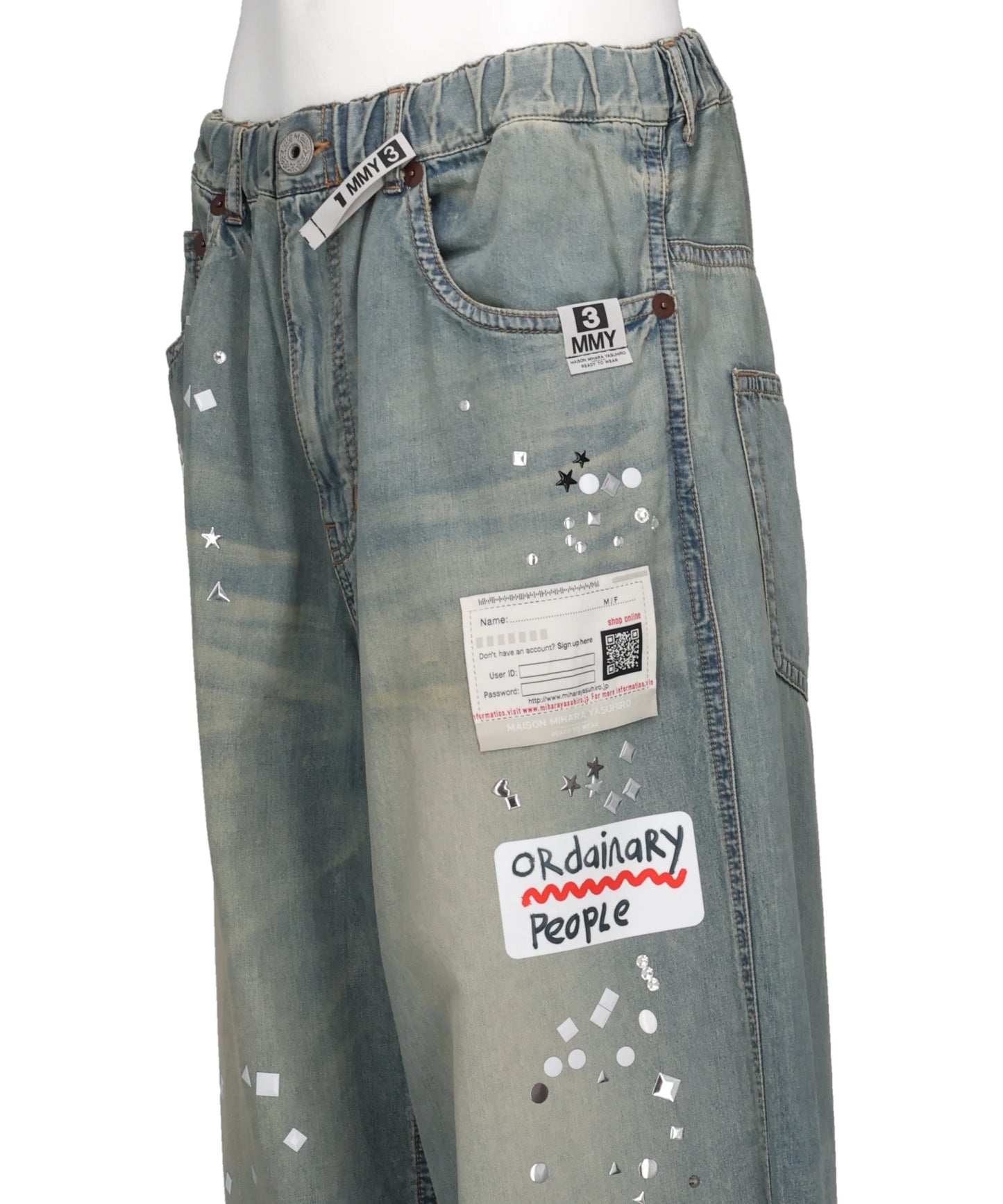 DENIM STICKER PANTS