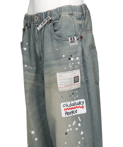 DENIM STICKER PANTS