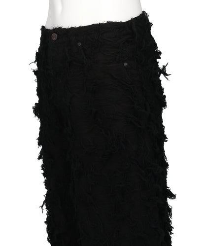 SHAGGY DENIM PANTS