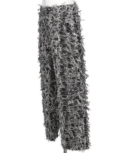 SHAGGY DENIM PANTS